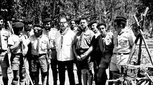 Visita presidencial a Quebrada Verde, 1971